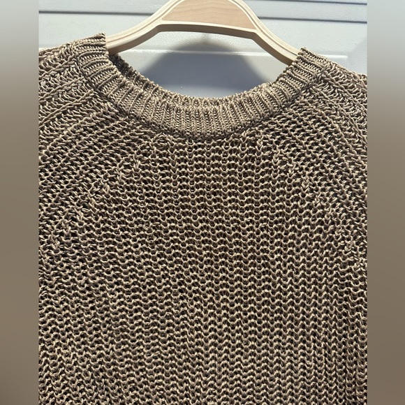 J. Crew Women’s Relaxed-Fit Linen Beach Pullover Sweater In Tan Size Small - Picture 4 of 9